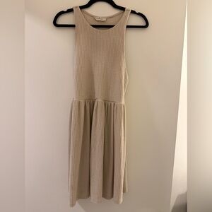 Sleeveless Ribbed Knit Dress